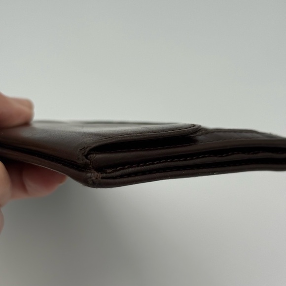 Fendi Dark Brown Leather and Canvas Double Snap Wallet - Picture 15 of 15